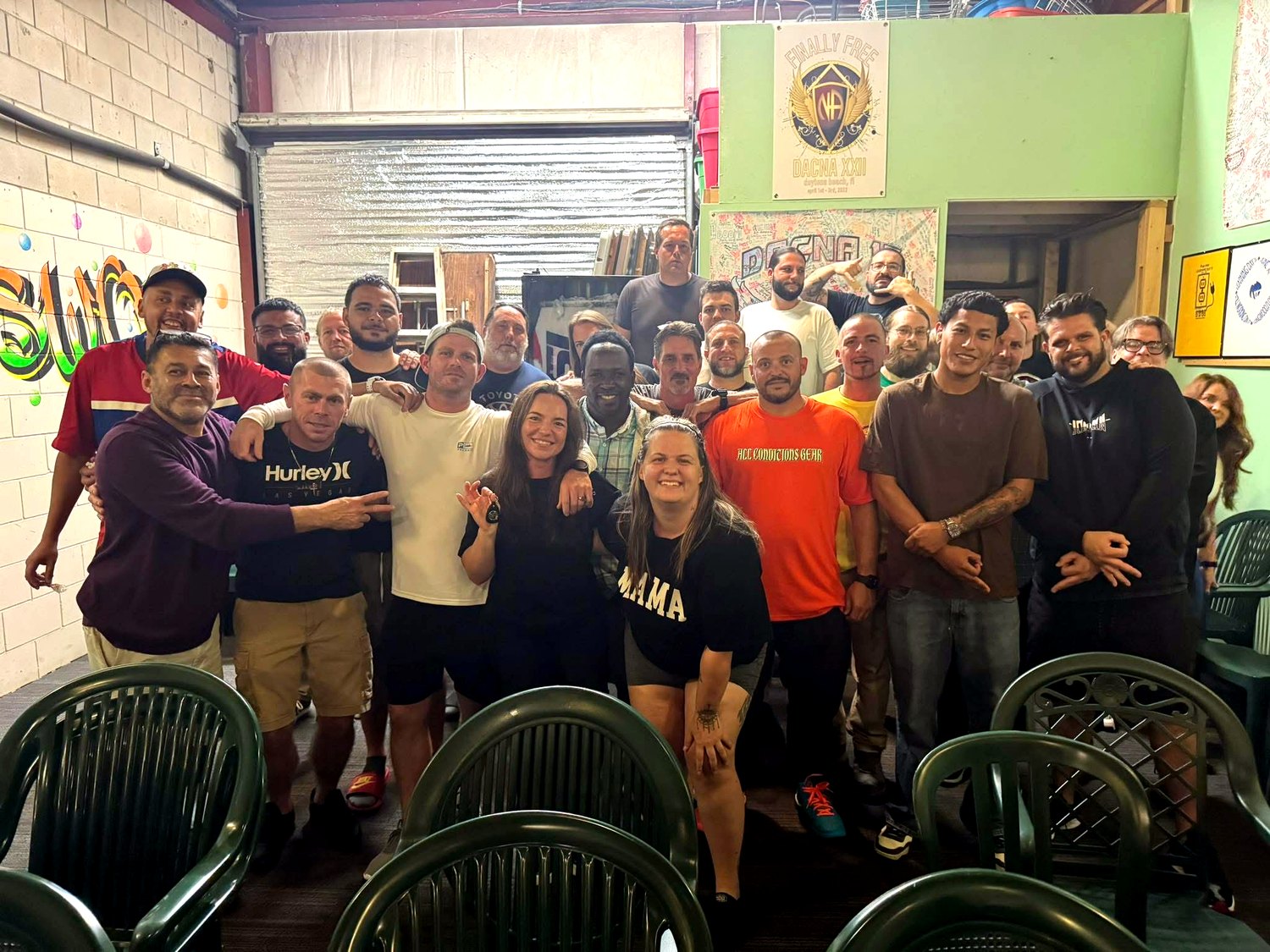 Large Steadfast Recovery community group photo